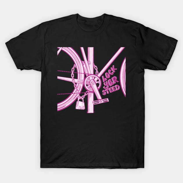 Bike lock T-Shirt by mailboxdisco